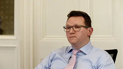 Man sitting at desk