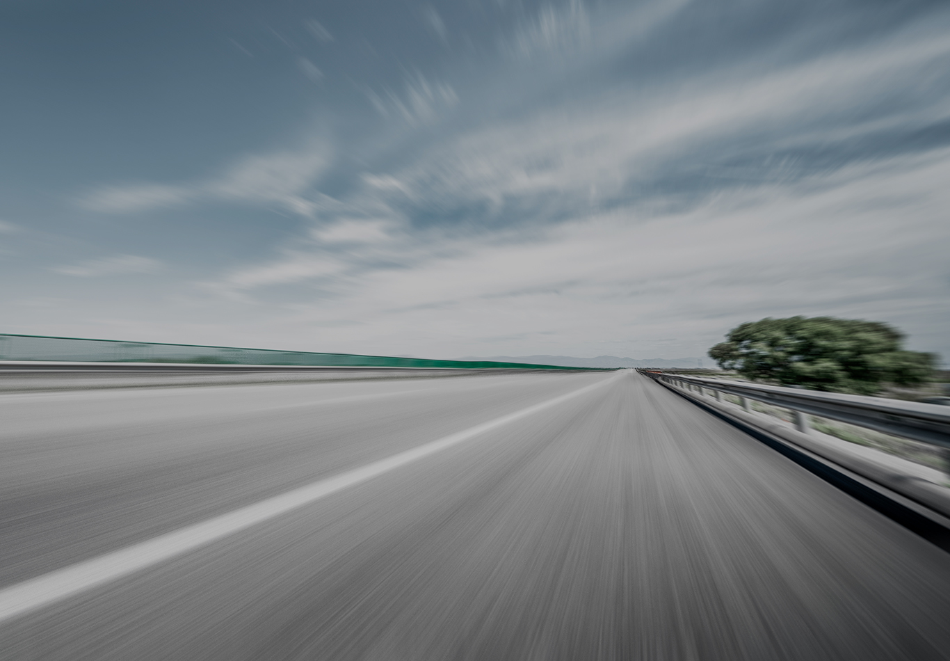 Road edited to look like its in motion.