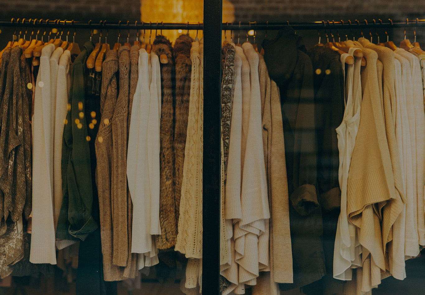 A rack of assorted clothes